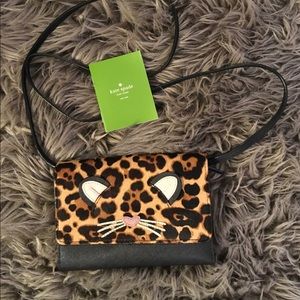 kate spade Cheetah face bag with removable strap